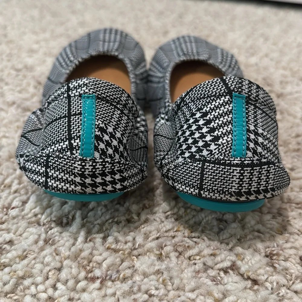 EUC Seafield Check Tieks - Size 9